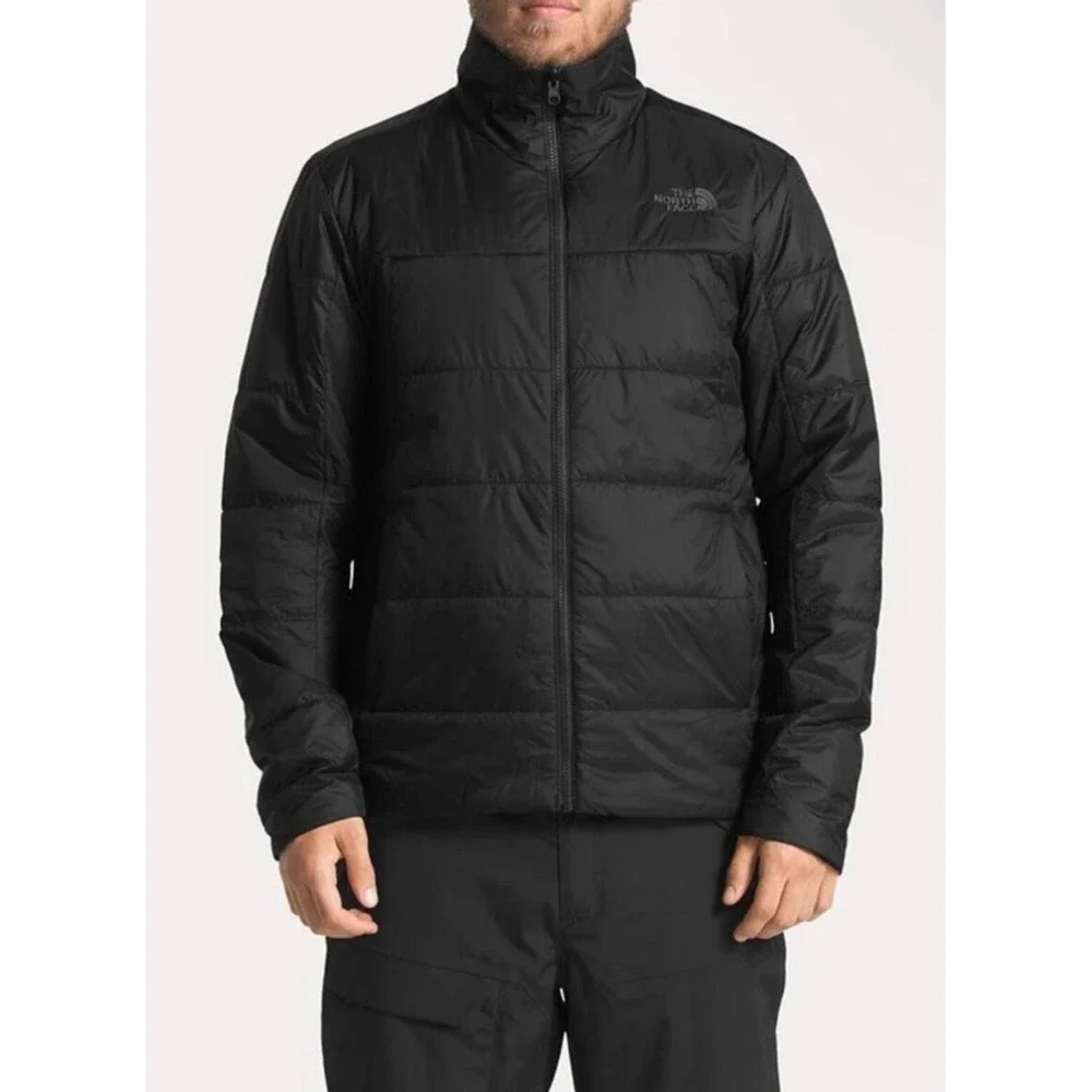 The North Face Mens Junction Insulated Jacket Black Puffer Full Zip Medium
